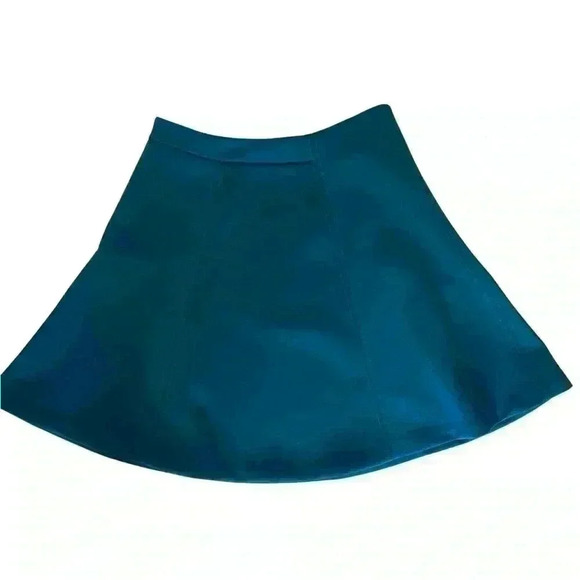 Sandro Forest Green High Waisted Skater Skirt - Picture 2 of 14